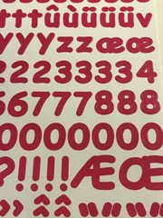 CREATIVE MEMORIES LARGE ABC/123 ALPHABET LETTERS; RED ~ 1ST LISTING