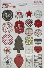My Minds Eye «Cozy Christmas» 6×6 Paper & Embellishments (A) – Save 60%