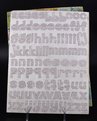 Chipboard Stickers 24 Sheets Alphabet, Border, Tags, Shape 6 Pcs Missing of 100s