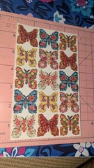 Vintage Gifted Line Stickers Butterfly Butterflies Floral Punch Studio 1 Sheet