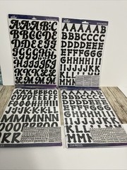 Letters And Numbers Vinyl Stickers Black & Red Mixed Lot New & used