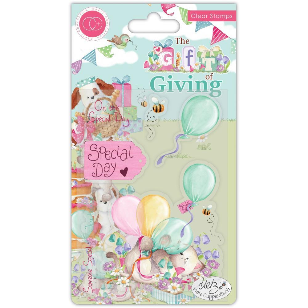 New Craft Consortium Clear rubber Stamp set SPECIAL DAY CAT free USA ship