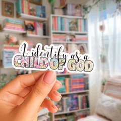 Christian Jesus Sticker, Faith Bible Decal, Inspirational Vinyl Sticker