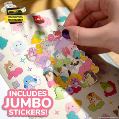 Sticker Book with Large and Small Sizes, Kids Stationary for Water Bottle, Noteb