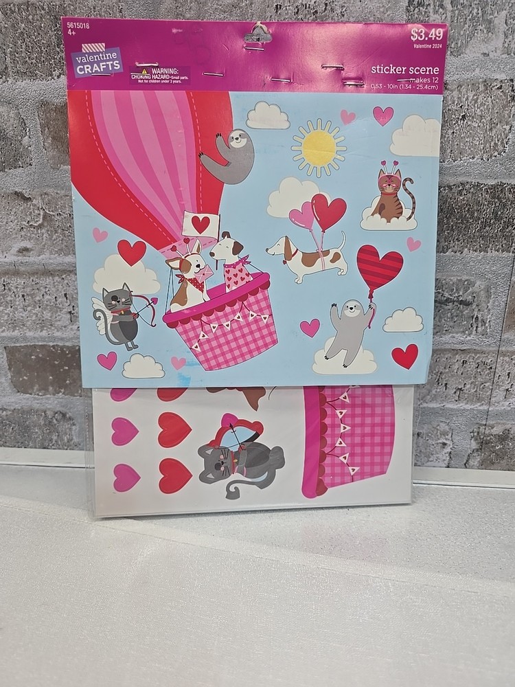 Brother Sister Design Valentine’s Sticker Scene Valentines Crafts Makes 12
