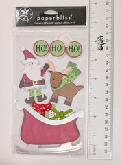 Christmas Companions Santa Reindeer Sleigh Scrapbooking Stickers By Paper Bliss
