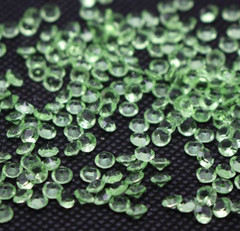 2000 Soft Green Acrylic 4mm Diamond Confetti Wedding Deco Supplies Table Scatter