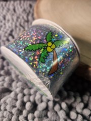 NEW BEACH VACATION SUMMER MEMORIES BEACH SPARKLE STICKERS ROLL 2 YARDS/1.8M
