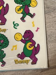 Vintage Hallmark Barney The Dinosaur Stickers Baby Bop Band 90s Music Y2K