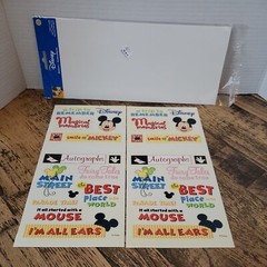 Mickey Mouse Disney Theme Park Phrase Stickers By Sandy Lion 5.5×12 (2) Sheets