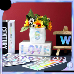 232 Pieces 24 Sheets Letter Stickers Large Bulletin Board Letters Laser Alphabet