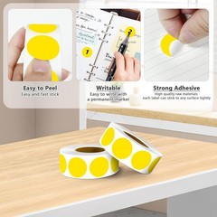 Color Code Dot Stickers, Round 1 inch Polka Circle Round Dot Labels 10000 PCS…
