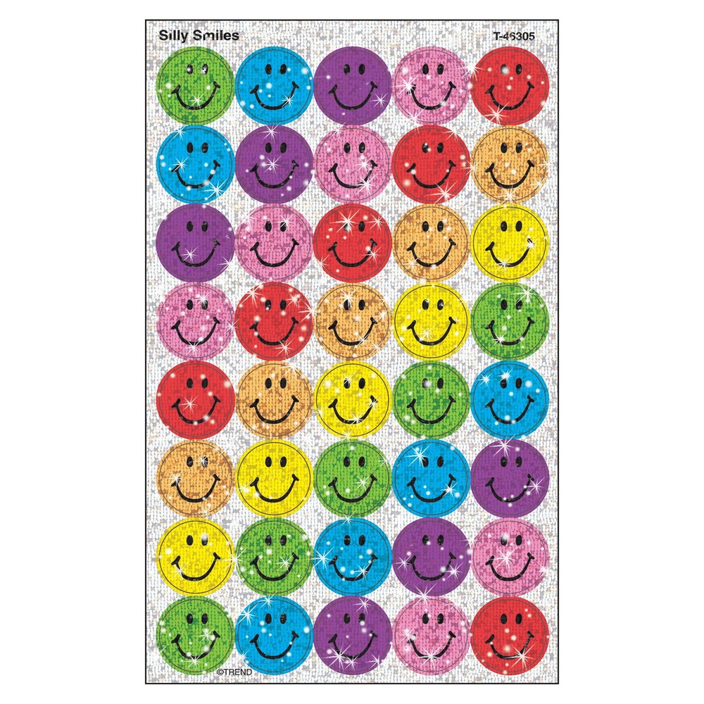 Sparkling Smile Stickers 160 Count Assorted Colors Incentive Stickers for Kids