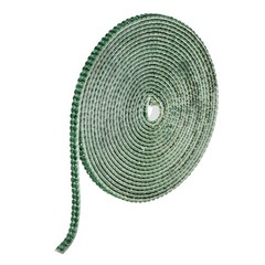 0.2 Inch Self Adhesive Rhinestone Strips 3 Yard for Crafts,Dark Green