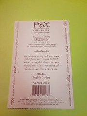 PSX English Garden sticker sheet