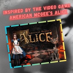 Gothic Alice Game Inspired Die-Cut Sticker, Bloody Knife, Creepy Tea Party