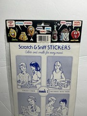 Vintage CELEBRITY Mark 1 SCRATCH & SNIFF STICKERS Chocolate New In Pack