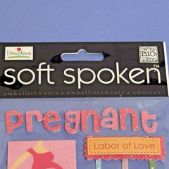 Soft Spoken Me & My Big Ideas Pregnant Mommy to Be 3D Sticker Pack Ellen Krans