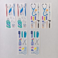 Lot of 6 Creative Memories Dentist/Doctor/Hair Stylist Studio Sticker Strips