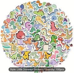 100 Cute Dinosaur Stickers