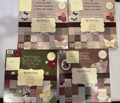 Lot 4 Recollections Signature Special 12×12 Paper Pads Love Letters 162+ Pgs