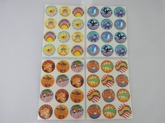 48 Vintage Trend SCRATCH ‘N SNIFF STINKY Stickers Grape Maple Tutti Frutti Apple