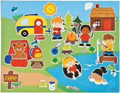 Summer Camp Sticker Scenes – Makes 12 – Multicolor