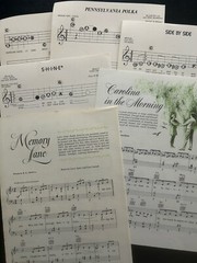 Vintage Sheet Music Single Pages lot of 100 craft junk journal art collage mixed