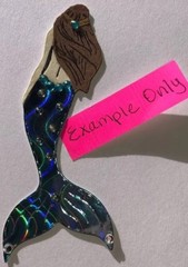 MERMAID Die-Cuts(6pc)Approx 1-3/4”x 4”6”•Ocean•Swimming •Mythical•Beach•Women•