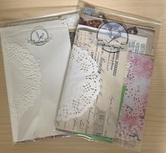 Junk Journal Ephemera Paper Bundle Vintage Floral Scrapbook Craft Lot