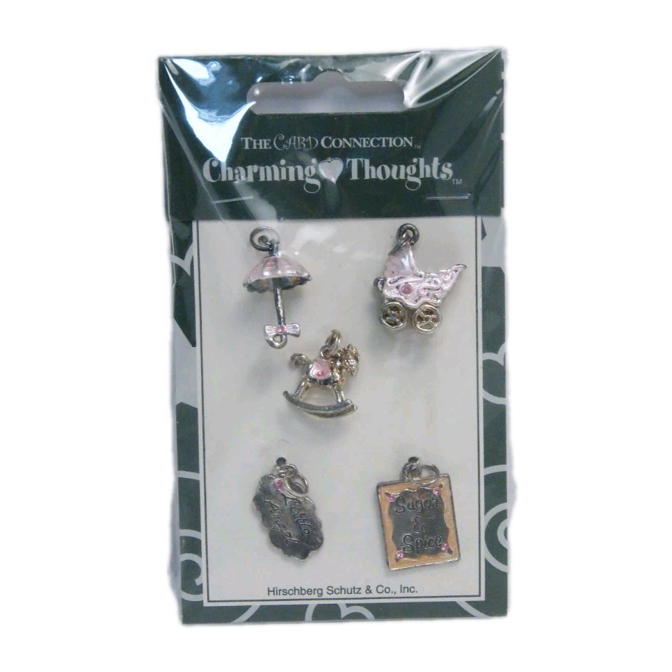 Baby Girl Metal Embellishments Charms By The Card Connection Charming Thoughts