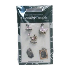 Baby Girl Metal Embellishments Charms By The Card Connection Charming Thoughts