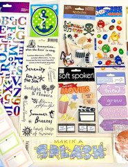 ALL OCCASION Scrapbooking Stickers Lot of 22 pkg Assorted Types Brands Scrapbook