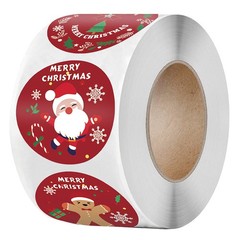 2.5/3.8CM Christmas Stickers Merry Happy Xmas Labels Gift Craft Box Sticker 500