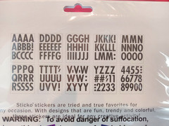 PEEL & STICK Sticko Alphabet Stickers 145/Pkg-BOLD – Extra Large 3″ LETTER & #s