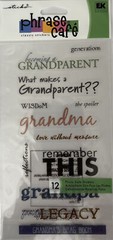 GRANDPARENTS Phrase Cafe Mylar Binder Sticker(12pc)Sticko•Family•Grandpa•Grandpa