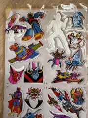 Vintage 80s Puffy Stickers Space Robots Aliens Spaceship Anime Transformers