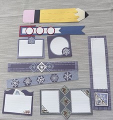 Creative Memories LOT Premade Borders, Journaling Boxes, Deco File, & More