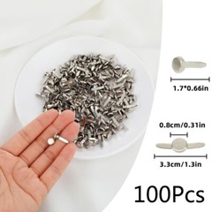 Decorative Metal Sealing Clips for Paper Clasps Split Pins Brads 100pcs