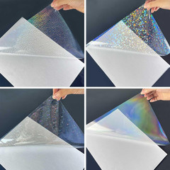 20 Sheets Holographic Sticker Paper A4 Size Vinyl Lamination Stickers Film Water