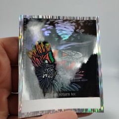 Vtg Scholastic Holographic Sticker Honey Bee Flower Please Return To Book Plate