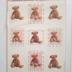 Vintage USPS 1998 America’s Teddy Bear Stickers – 5 Sheets in Opened Packaging