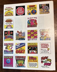 VTG 1984 Scholastic Book Club Sticker Sheet Pac Man Pickles Video Games RL Stine
