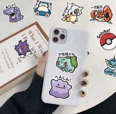 Cute Pokemon Style Waterproof Stickers – 2 Pack