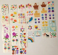 Vintage Mrs Grossman’s Easter Spring Flower Sticker Lot 75+ Mods