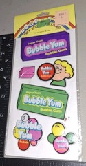 vintage Stickers,Gordy Puffy Bubble Yum Bubble Gum 1 Pack