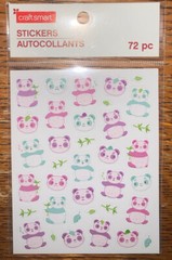 Craftsmart PANDA BEARS ZOO ANIMALS Safari Jungle Amazon Scrapbook Stickers 72 Pc