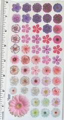 Violette Stickers Pink Purple Mini Flowers Crafts Planner Supply Scrapbook