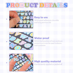 880 Colorful Letter Stickers – 10 Sheets Self Adhesive for DIY Crafts