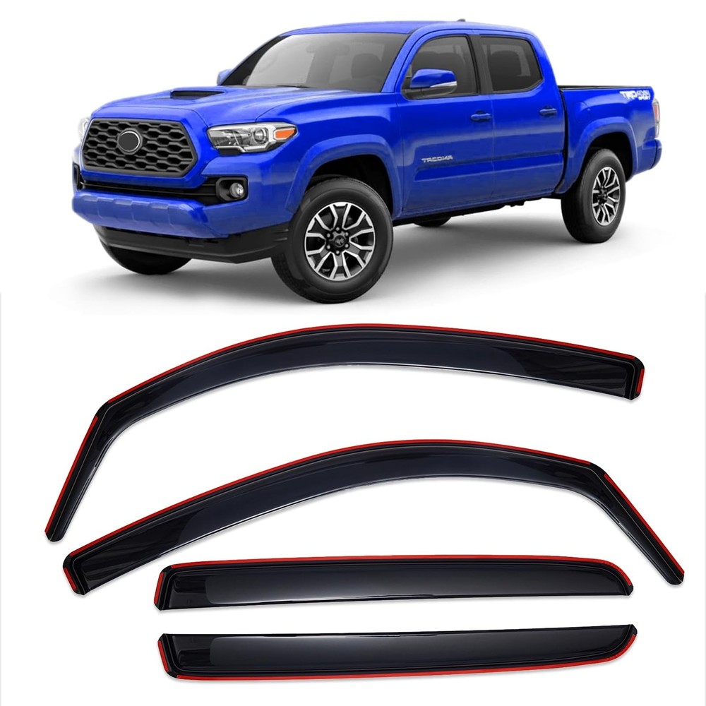 in-Channel Window Rain Guards Fit for Truck Toyota Tacoma 2016 2017 2018 2019…